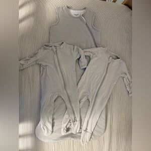 Kyte BABY Oatmeal Set - 1 Sleep Sack and 2 Zippered Footie